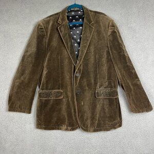 Xtreme Couture Mens Size XL/ 48-50 Vintage Brown Velvet Blazer